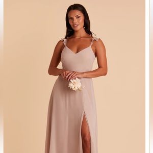 Birdy Grey Bridesmaid Dress - Doris Chiffon Dress - Taupe Size L